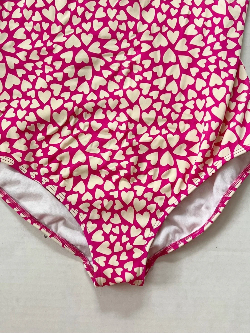 Boden Flutter Sleeve Heart One Piece Swimsuit